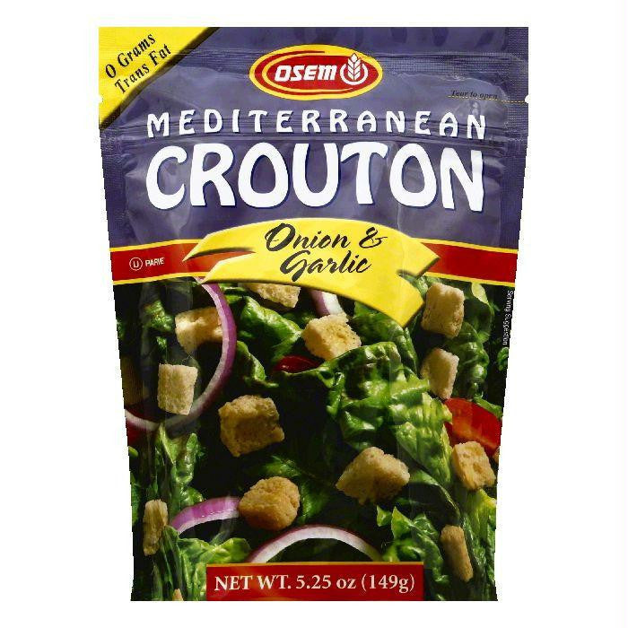 Osem Onion & Garlic Mediterranean Crouton, 5.25 OZ (Pack of 8)