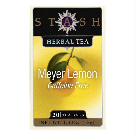 Stash Bags Caffeine Free Meyer Lemon Herbal Tea, 20 ea (Pack of 6)