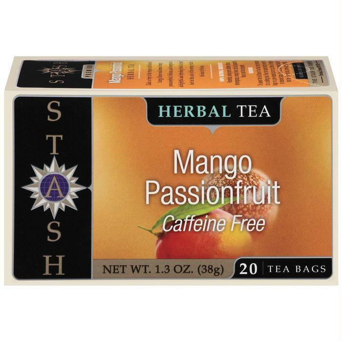 Stash Mango Passionfruit Caffeine Free Herbal Tea Bags 20 Ct  (Pack of 6)