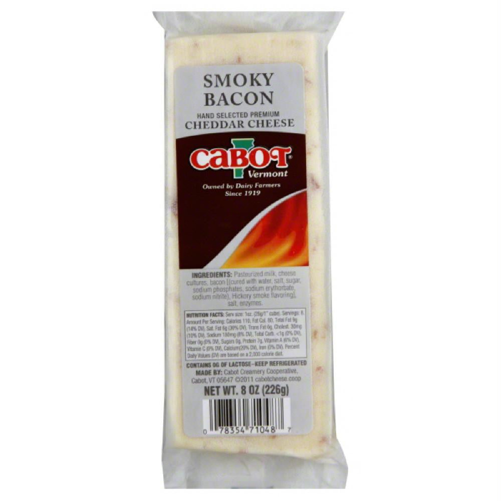 Cabot Smoky Bacon Cheddar Cheese, 8 Oz (Pack of 12)