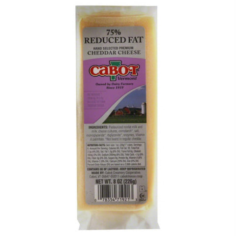 Cabot Cheddar Cheese, 8 Oz (Pack of 12)