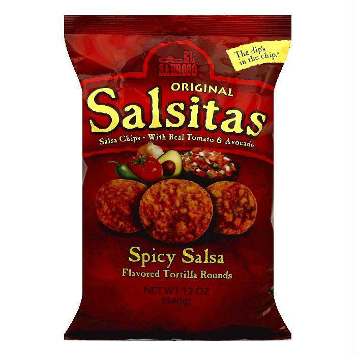 El Sabroso Spicy Salsa Original Tortilla Rounds, 12 OZ (Pack of 12)