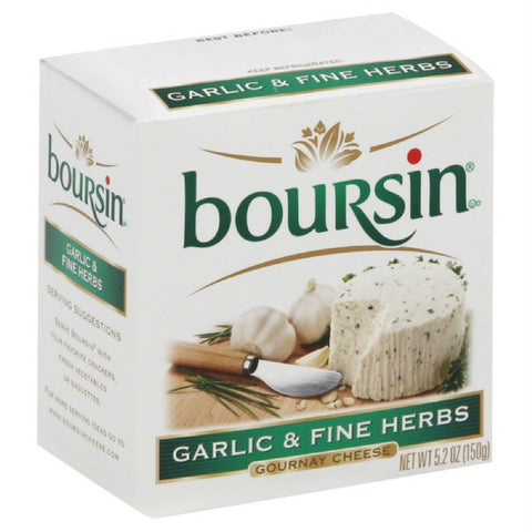 Boursin Garlic & Fine Herbs Gournay Cheese, 5 Oz (Pack of 12)