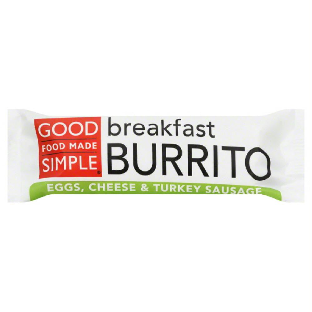 Good Food Made Simple Cheese & Turkey Sausage Eggs Breakfast Burrito, 5 Oz (Pack of 12)