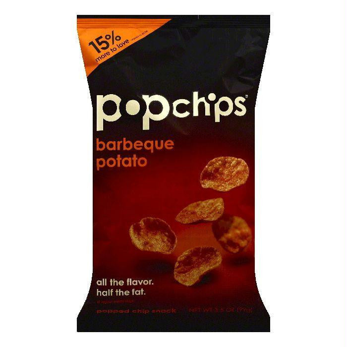 Popchips Barbecue Potato Popped Chip Snack, 3.5 OZ (Pack of 12)