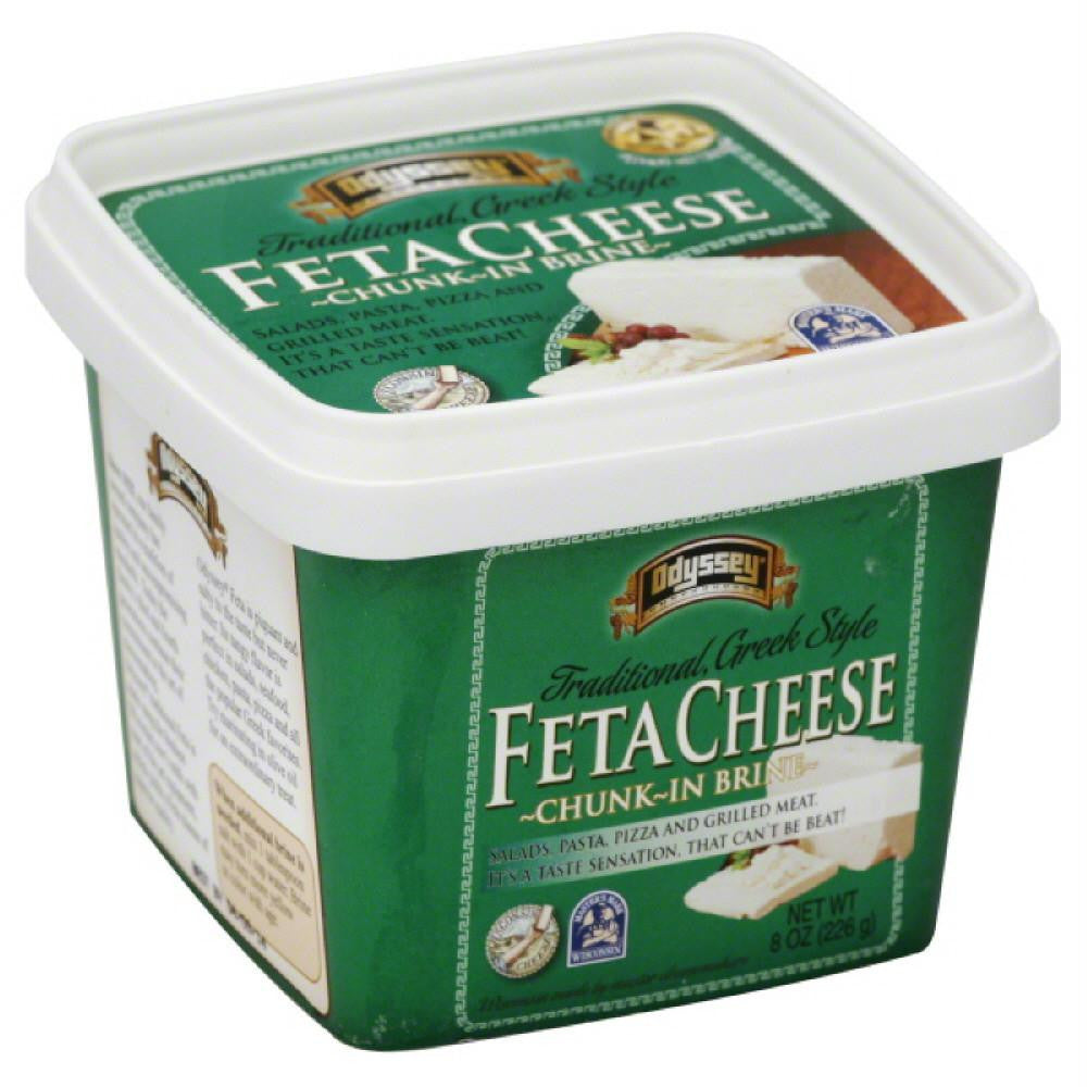 Odyssey Feta Traditional Greek Style Cheese, 8 Oz (Pack of 12)