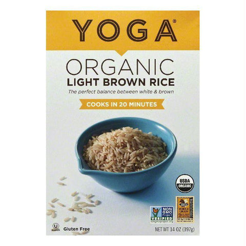 Yoga Organic Light Brown Rice, 14 OZ (Pack of 6)