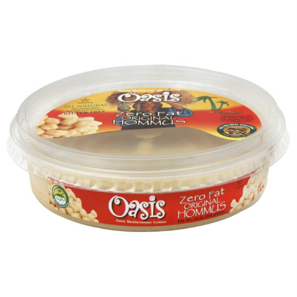 Oasis Zero Fat Original Hommus, 10 Oz (Pack of 12)