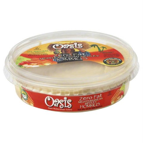 Oasis Zero Fat Mediterranean Medley Hommus, 10 Oz (Pack of 12)