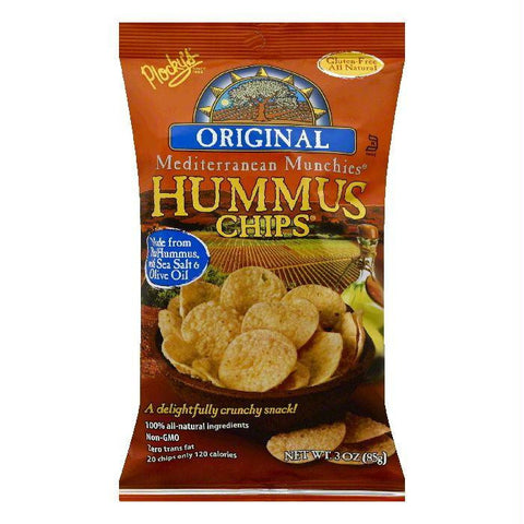 Plockys Original Hummus Chips, 3 OZ (Pack of 12)