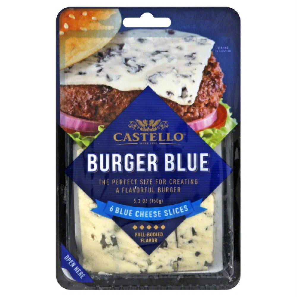 Castello Slices Burger Blue Blue Cheese, 5.3 Oz (Pack of 10)