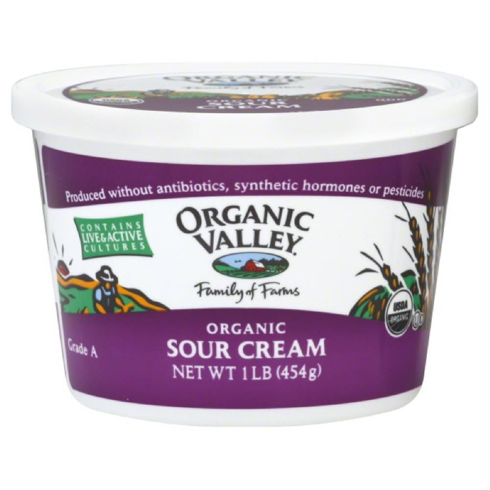 Organic Valley Organic Sour Cream, 16 Oz (Pack of 6)