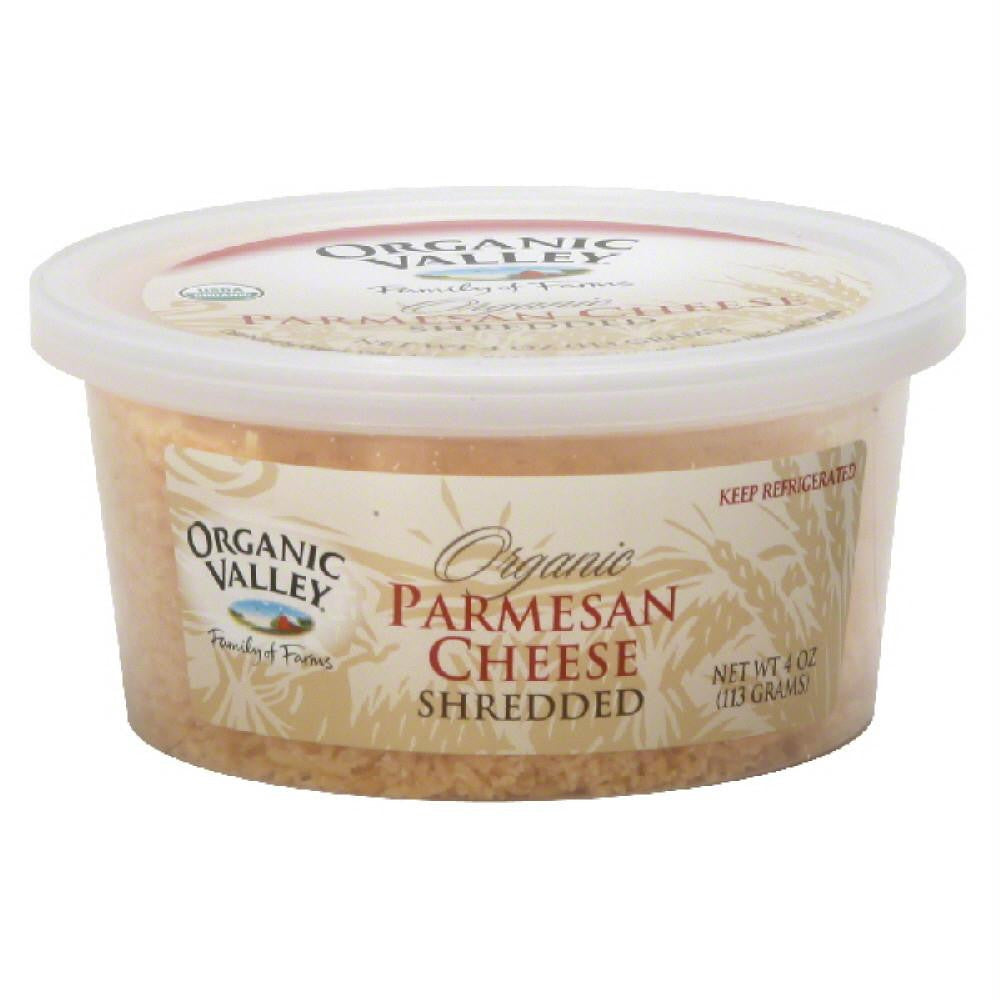 Organic Valley Shredded Organic Parmesan Cheese, 4 Oz (Pack of 12)