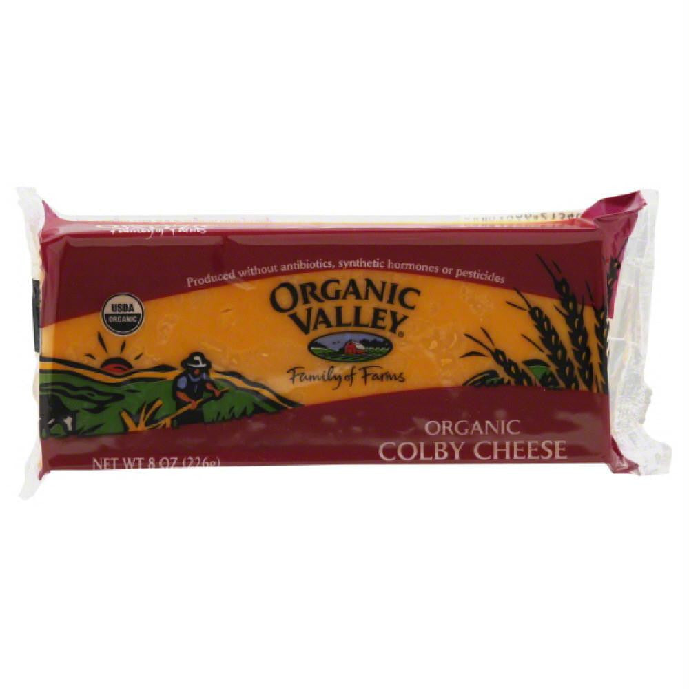 Organic Valley Organic Colby Cheese, 8 Oz (Pack of 12)