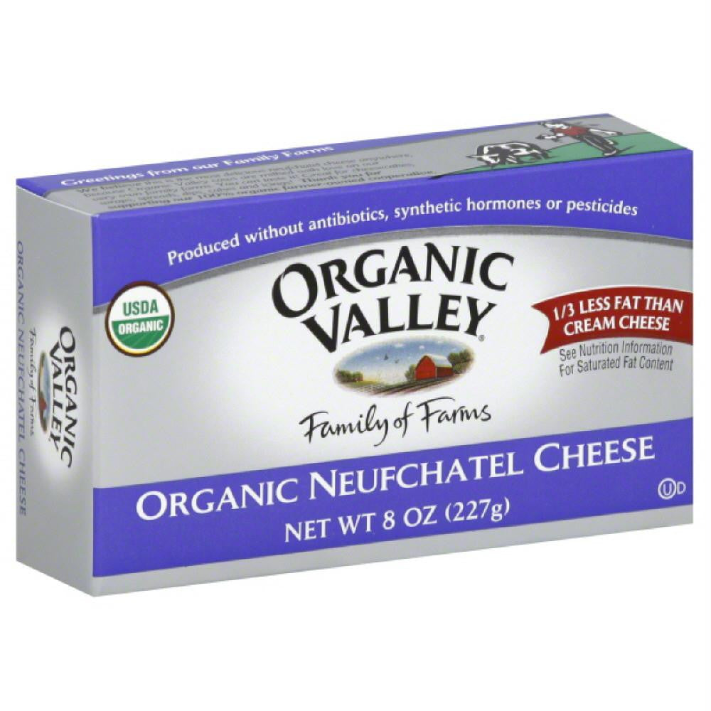 Organic Valley Organic Neufchatel Cheese, 8 Oz (Pack of 12)