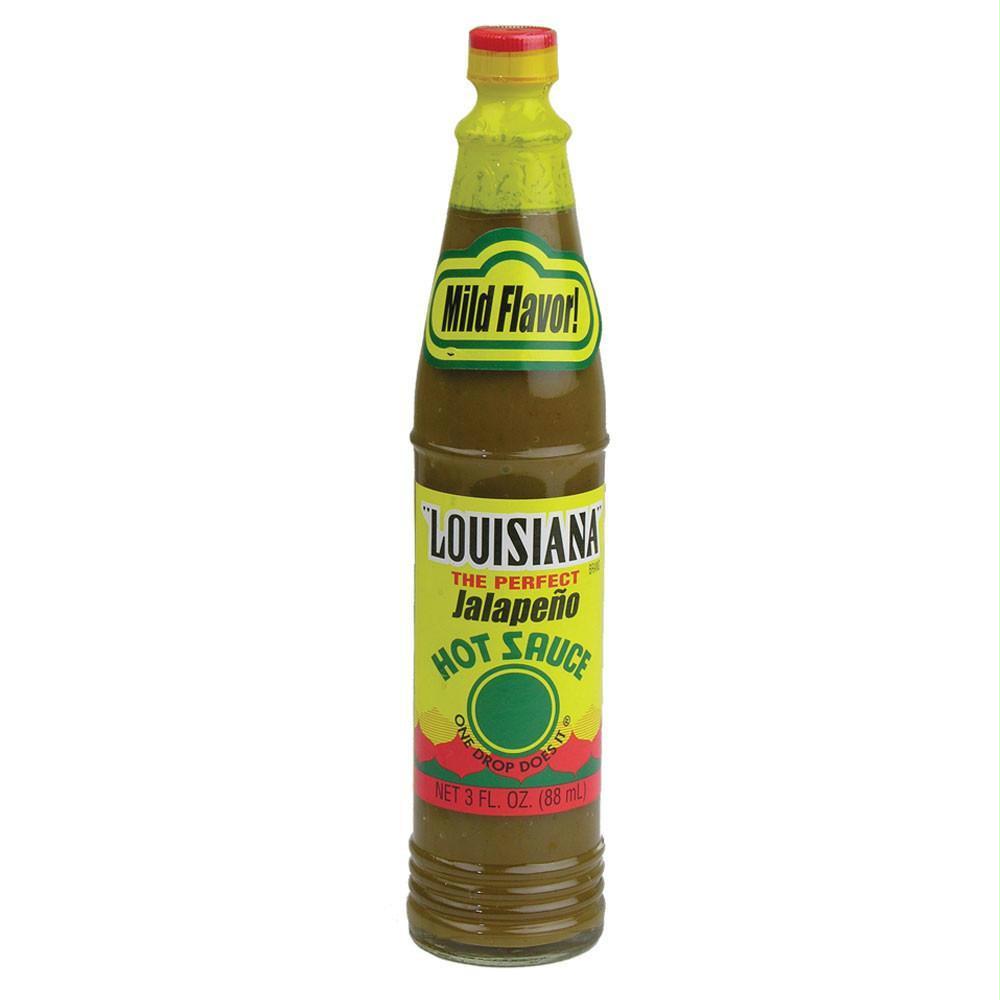 Louisiana Brand Jalapeno Hot Sauce, 3 OZ (Pack of 12)