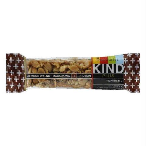 Kind Almond Walnut & Macadamia Plus Bar, 1.4 OZ (Pack of 12)