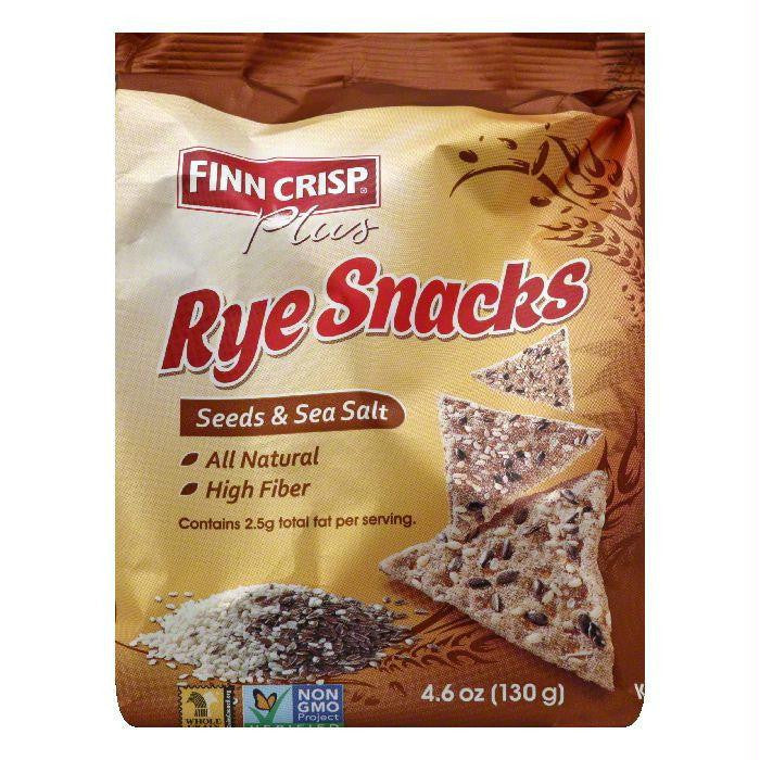 Finn Crisp Seeds & Sea Salt Rye Snacks, 4.6 Oz (Pack of 5)