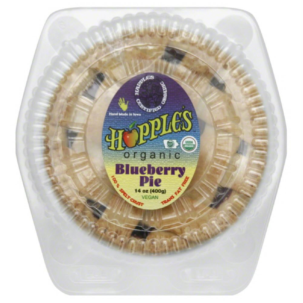 Happles Blueberry Organic Pie, 14 Oz (Pack of 6)