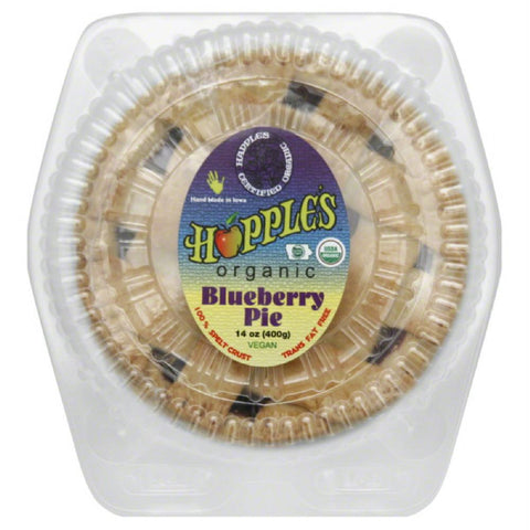 Happles Blueberry Organic Pie, 14 Oz (Pack of 6)