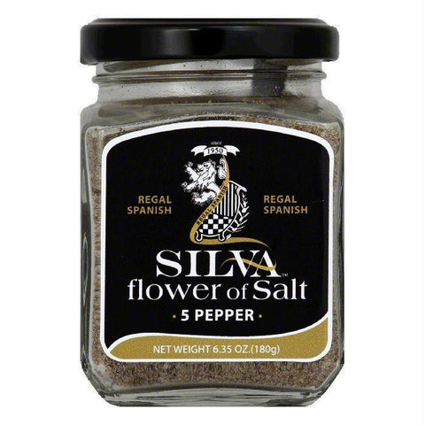 Silva Regal Spanish Flower Of Salt 5 Pepper, 6.35 OZ (Pack of 6)