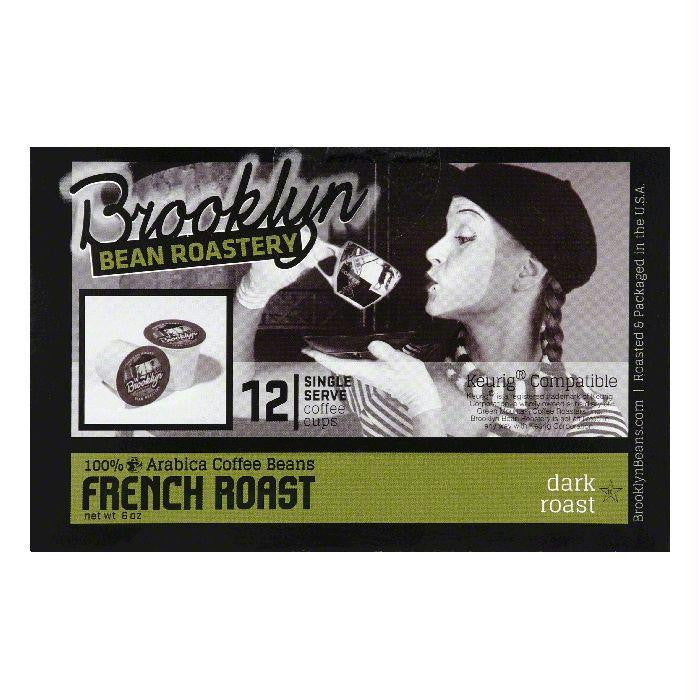 Brooklyn Bean Roastery French Roast Single Serve Dark Roast Coffee Cups, 12 PC (Pack of 6)