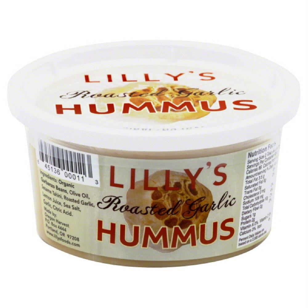 Lillys Roasted Garlic Hummus, 12 Oz (Pack of 6)