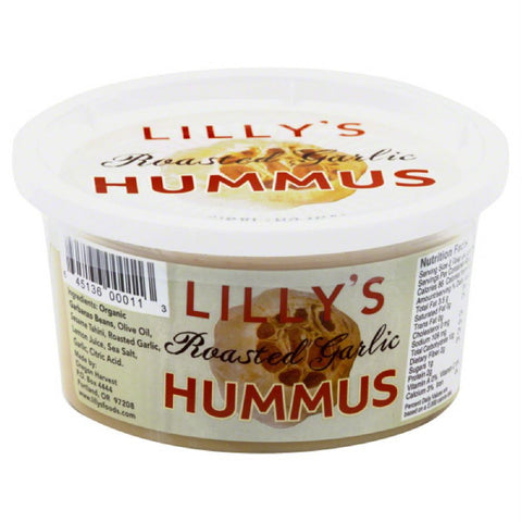 Lillys Roasted Garlic Hummus, 12 Oz (Pack of 6)