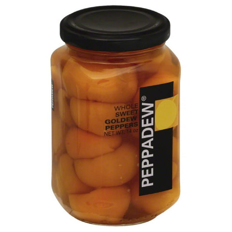 Peppadew Whole Sweet Goldew Peppers, 14 Oz (Pack of 12)