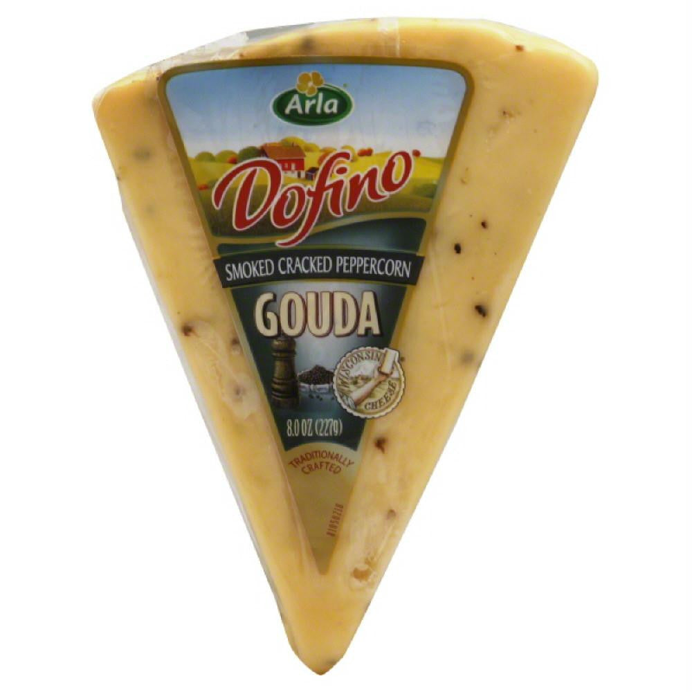 Dofino Smoked Cracked Peppercorn Gouda Cheese, 8 Oz (Pack of 12)