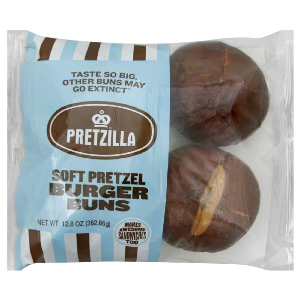 Pretzilla Soft Pretzel Burger Buns, 12.8 Oz (Pack of 15)