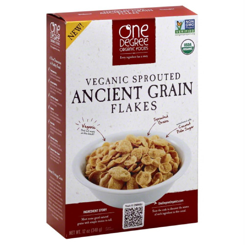 One Degree Organic Foods Ancient Grain Flakes Cereal, 12 Oz (Pack of 6)