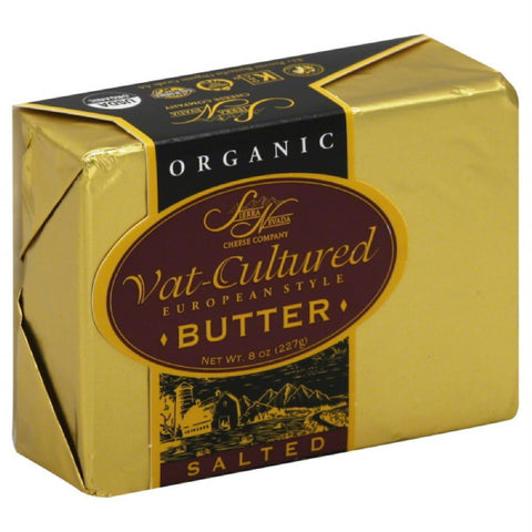 Sierra Nevada Salted Vat-Cultured European Style Butter, 8 Oz (Pack of 12)