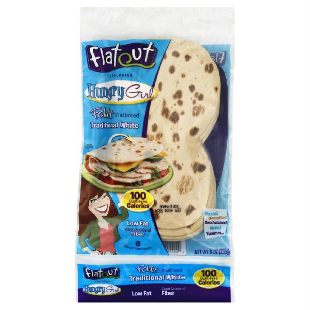 Flatout Traditional White Flatbread, 9 Oz (Pack of 12)