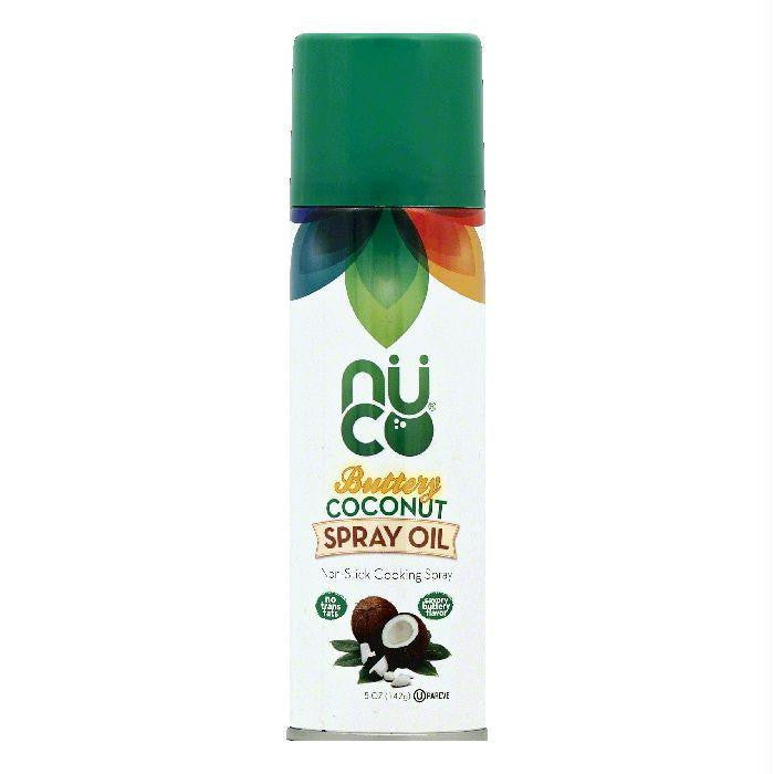 Nuco Buttery Coconut Non-Stick Cooking Spray, 5 OZ (Pack of 6)