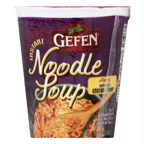 Gefen Hearty Imitation Chicken Flavor Instant Noodle Soup, 2.3 OZ (Pack of 12)