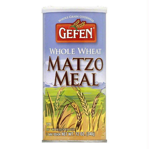 Gefen Whole Wheat Canister Matzo Meal, 12 OZ (Pack of 12)