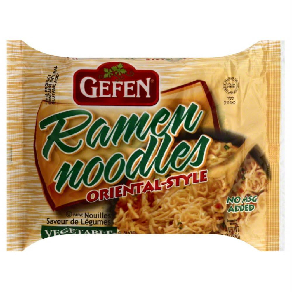 Gefen Vegetable Flavor Oriental-Style Ramen Noodles, 3 Oz (Pack of 24)