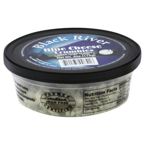 Black River Blue Cheese Crumbles, 4 Oz (Pack of 12)