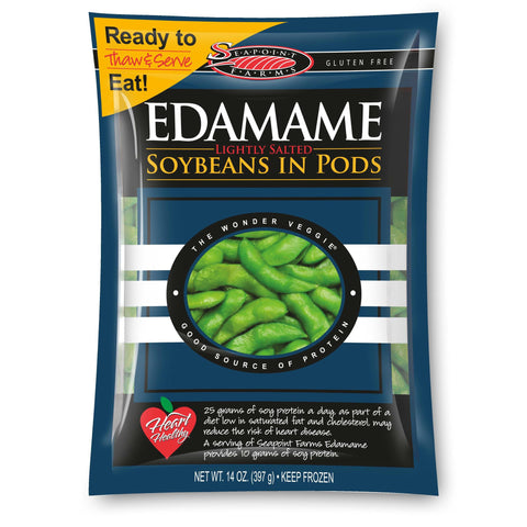 Seapoint Farms Lightly Salted Edamame, 14 Oz (Pack of 12)