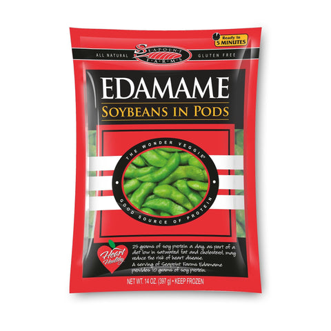 Seapoint Farms Soybeans in Pods Edamame, 14 Oz (Pack of 12)