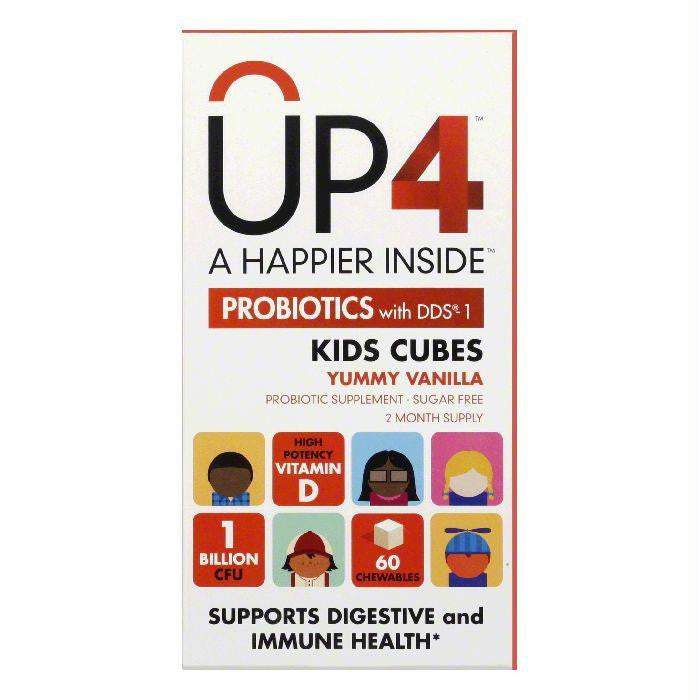 UP4 Chewables Kids Cubes Probiotics with DDS-1, 60 PC