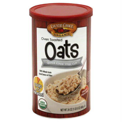 Country Choice Oven Toasted Quick Cook Steel Cut Oats, 24 Oz (Pack of 6)