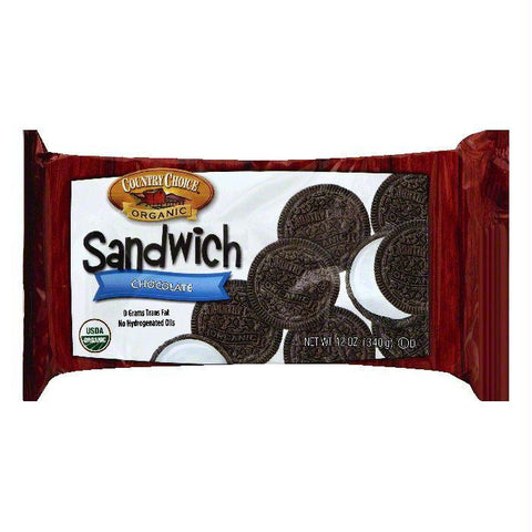 Country Choice Chocolate Sandwich Cookies, 12 OZ (Pack of 6)