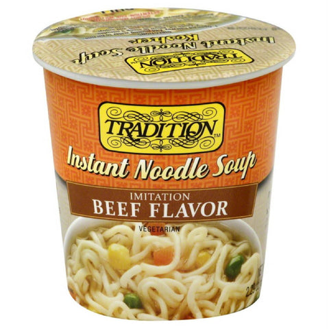 Tradition Imitation Beef Flavor Instant Noodle Soup, 2.29 Oz (Pack of 12)