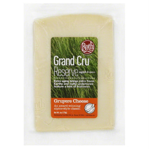 Roth Grand Cru Reserve Gruyere Cheese, 6 Oz (Pack of 12)