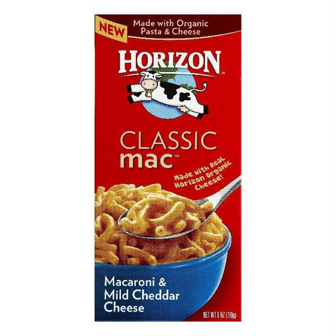 Horizon Mild Cheddar Cheese Mac & Cheese, 6 OZ (Pack of 12)