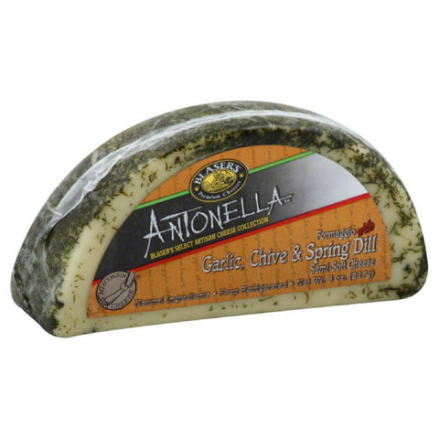 Blasers Chive & Spring Dill Formaggio with Garlic Semi-Soft Cheese, 8 Oz (Pack of 12)