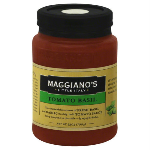 Maggianos Tomato Basil Sauce, 25 Oz (Pack of 6)