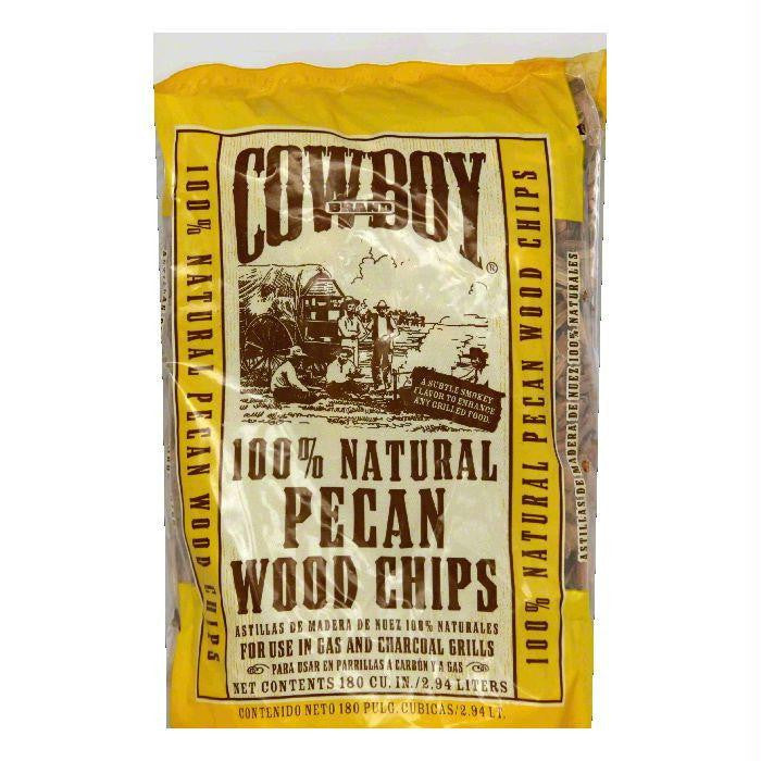 Cowboy Charcoal Pecan Wood Chip, 2.95 LT (Pack of 6)